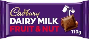 Cadbury Dairy Milk Fruit & Nut Bar 110G 3615