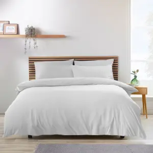 Catherine Lansfield Bedding So Soft Easy Iron Single Duvet Cover Set with Pillowcase White