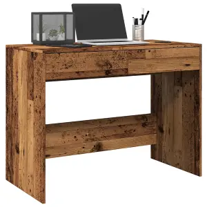 Berkfield Desk Old Wood 101x50x76.5 cm Engineered Wood