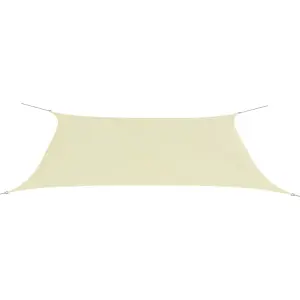 Berkfield Sunshade Sail Oxford Fabric Rectangular 4x6 m Cream