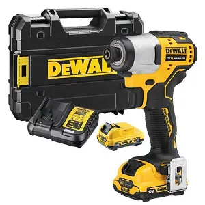 DeWalt DCF801D2 12V XR Brushless Sub Compact Impact Driver - 2 x 2Ah Batteries