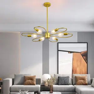 Garwarm  6-Light  Irregular Mid-Century Modern Chandelier