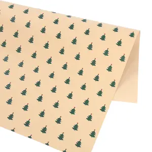 Neel Blue Gift Wrapping Paper, 9 Sheets, 3 Different Xmas Theme Designs - 100gsm Kraft Paper, 70x50cm