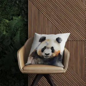 Panda Watercolour Outdoor Cushion 45cm x 45cm