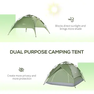 Outsunny 2 Man Pop Up Tent Camping Festival Hiking Family Travel Shelter