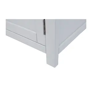 Argenta Light Grey 2 Door TV Cabinet Wood Knob