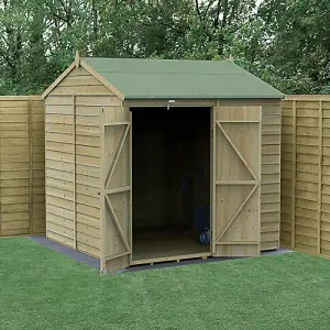 4LIFE Reverse Apex Shed 7x7 - Double Door - No Windows