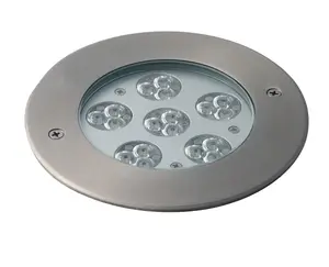 Luminosa Iride Outdoor LED Dimmable Integrated Recessed Ground Lights Rgb, Stainless Steel, IP67