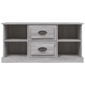 vidaXL TV Cabinet Grey Sonoma 99.5x35.5x48 cm Engineered Wood