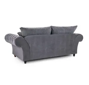 Windsor 3 Seater Sofa in Soft Grey Linen