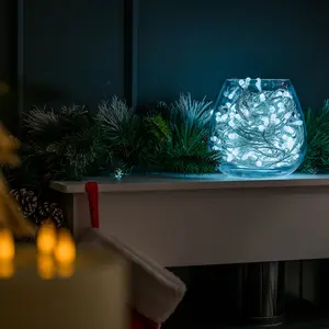 ValueLights Bubble White Outdoor String Lights