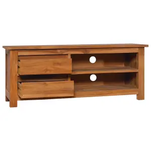 Berkfield TV Cabinet 100x30x40 cm Solid Teak Wood