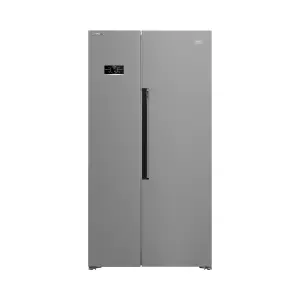 Beko ASL1442VPS 60:40 American style Freestanding Frost free Fridge freezer - Stainless steel effect