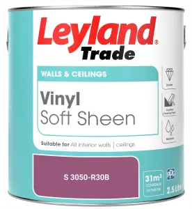 Leyland Trade Vinyl Soft Sheen Walls & Ceilings Emulsion Paint (S 3050-R30B) - 2.5L