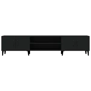 Berkfield TV Cabinet Black 180x31.5x40 cm Engineered Wood