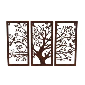 Terrastyle Brown Metal Tree Garden ornament (H)0.05cm