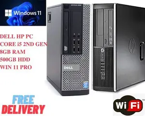 Windows 11 Dell/HP Computer Core i5 8GB Ram 500GB HDD Wi-Fi UK Seller