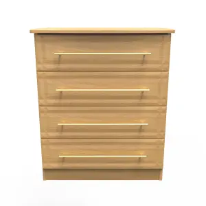 Norfolk 4 Drawer Chest in Modern Oak (Ready Assembled)