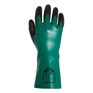 Traffi TG6500 Cut D Nitrile Chemical Gauntlet Pack of 10 Size 11