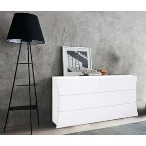 Kimbolton 150 Cm Wide 6 Drawer Sideboard White