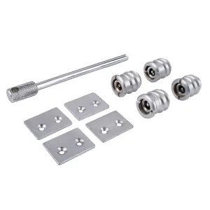 Sash Heritage Flush Sash Stop - 19mm (4 per pack) - Satin Chrome