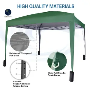 MCC Direct Gazebo 3x3 Pop up with Sides Green