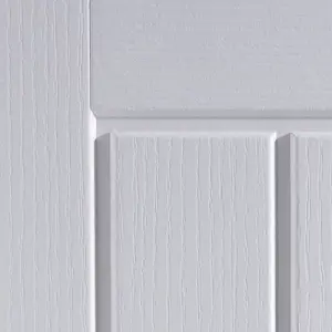 Unglazed Cottage White Woodgrain effect Internal Door, (H)1981mm (W)762mm (T)35mm