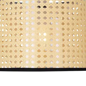 First Choice Lighting Set of 2 Woven 25cm Wicker Easy Fit Pendant Shades