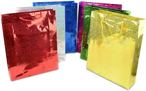 Bulk Buy Wholesale 12pcs Assorted Colours Holographic Gifts Large Size Christmas Birthday Present