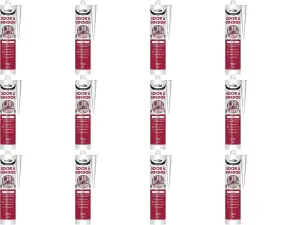 Bond it Frame Mate Door & Window Silicone Sealant White EU3, 310ml   (Pack of 12)