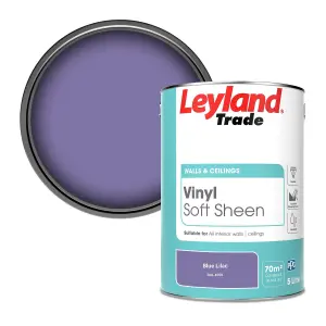 Leyland Trade Vinyl Soft Sheen Walls & Ceilings Emulsion Paint Blue Lilac (RAL 4005) - 5L