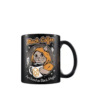 Ilustrata Black Coffee Magic Mug Black/Orange (One Size)