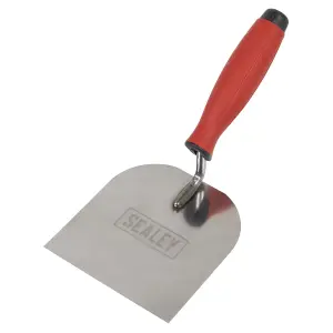 Sealey Stainless Steel Margin Trowel Rubber Handle 120mm Soft Grip T1706