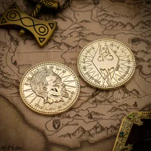 The Elder Scrolls V: Skyrim 24k Replica Septim Collectible Coin