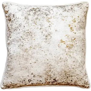 Abstract Sqaure Throw Cushion Ivory