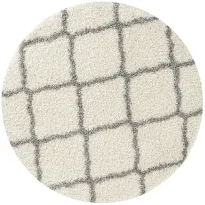 Myshaggy Collection Rugs Moroccan Design in Ivory 385 IG