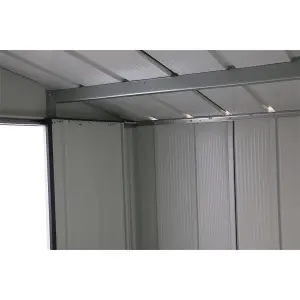 10 x 8 Apex Metal Garden Shed - Anthracite Grey (10ft x 8ft / 10' x 8' / 3.2m x 2.4m)