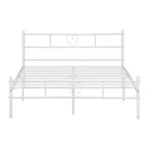 Aaru Bed Frame White / Double (4'6)