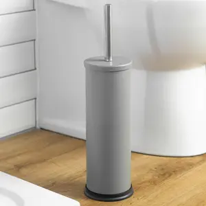 Harbour Housewares - Round Toilet Brush - Matt Grey