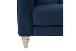 Covent 2 Seater Sofa With Scatter Back Cushions, Navy Blue Velvet