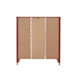 Palazzi Bookcase H97 W89 D25cm - Red