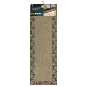 JVL Elegance Runner Mat 50 x 150 cm, Diamond Border