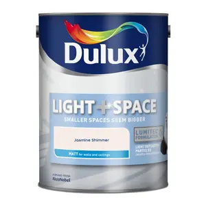 Dulux Light + Space Jasmine Shimmer Matt Wall paint, 5L