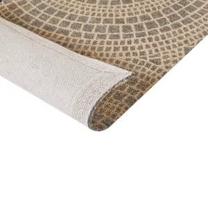 Jute Area Rug 160 x 230 cm Beige and Grey ARIBA