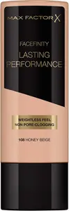 Max Factor Lasting Performance Long-Lasting Liquid Foundation - 108 Honey Beige, 35 Ml