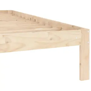 Berkfield Bed Frame Solid Wood Pine 140x200 cm