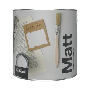 Rust-Oleum Washable Matt Wall Paint - Library Grey 2.5L