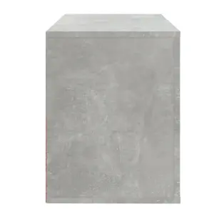 Shoe Cabinet Concrete Grey 80x35x45 cm Engineered Wood