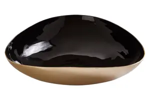 Interiors by Premier Elva Black And Gold Trinket Bowl