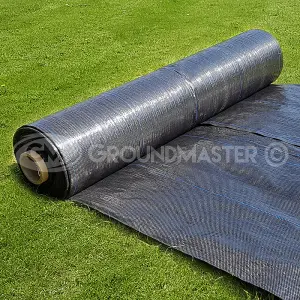 1m x 25m Weed Suppressant Garden Ground Control Fabric + 50 Pegs